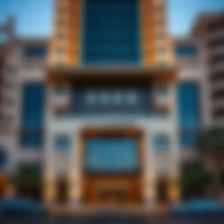 Exterior view of the Al Mansoori Building on Hamdan Street