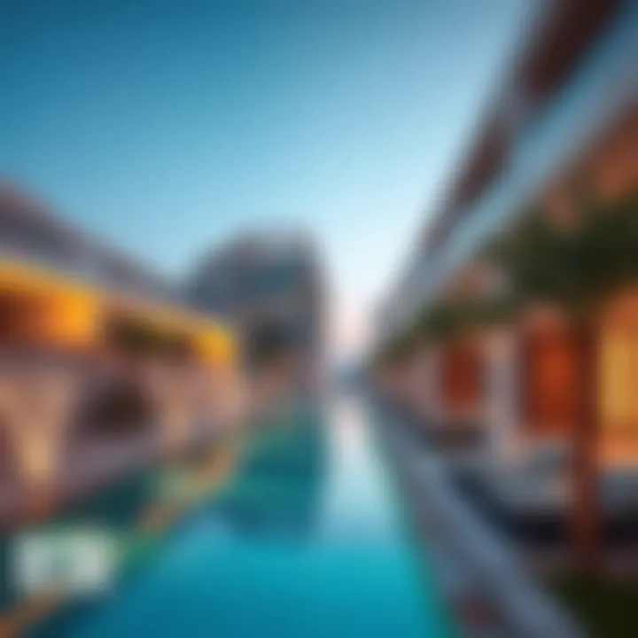 Trendy architecture in Al Meena highlighting modern living