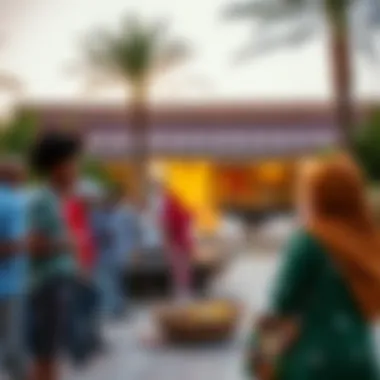 Vibrant community activities in Al Reef Arabian Village