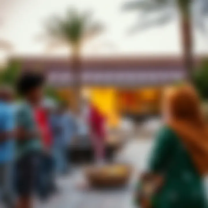 Vibrant community activities in Al Reef Arabian Village