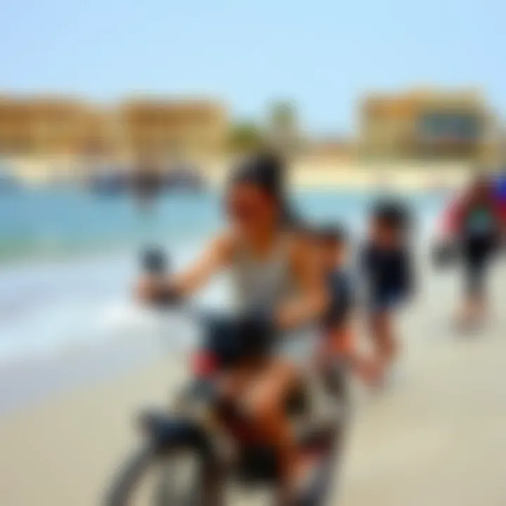 Vibrant community activities at Alraha Beach