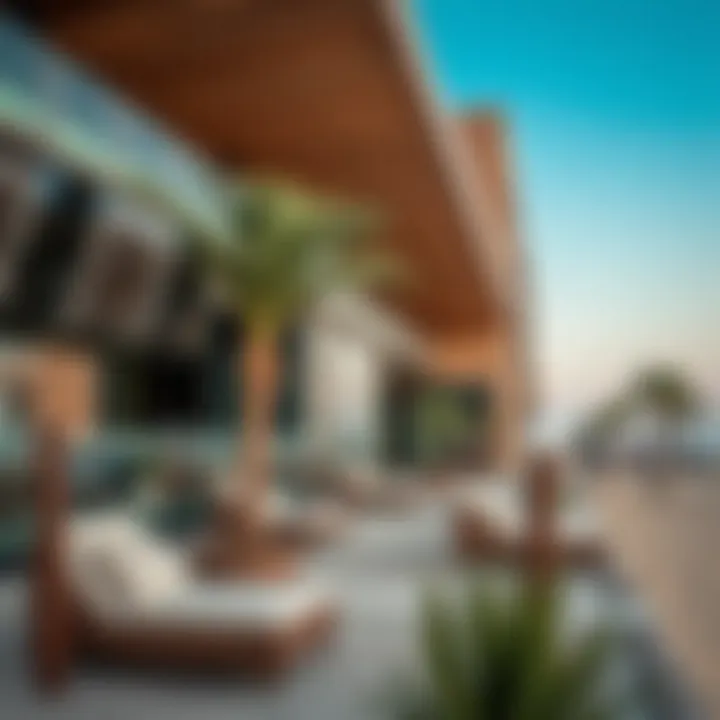 Modern amenities and facilities available at Alraha Beach