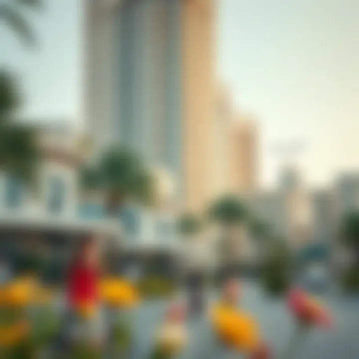 Vibrant community lifestyle surrounding Altai Tower