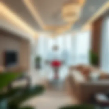 Stylish living spaces within Apricot Towers