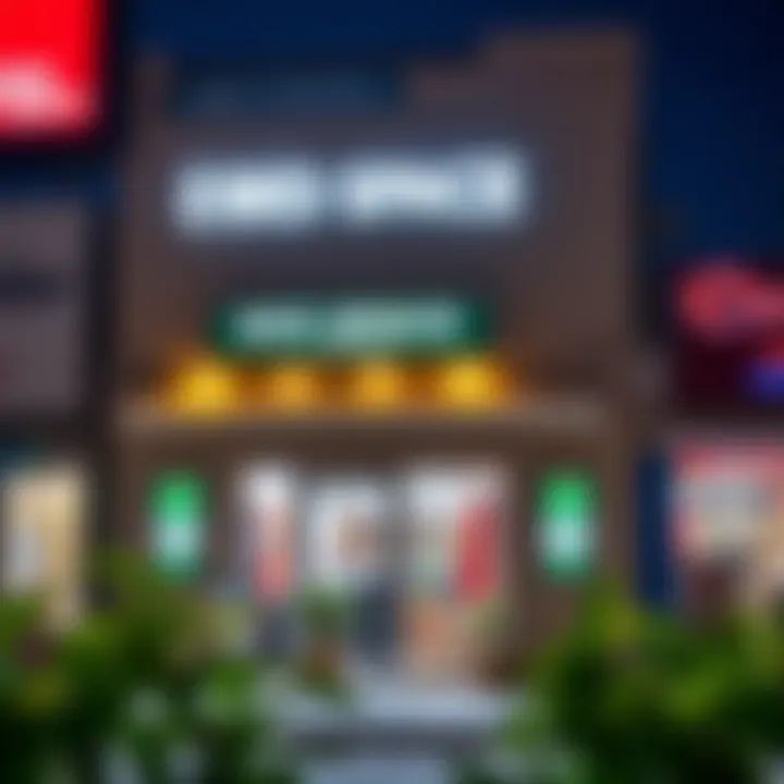 Exterior view of a popular bed space facility