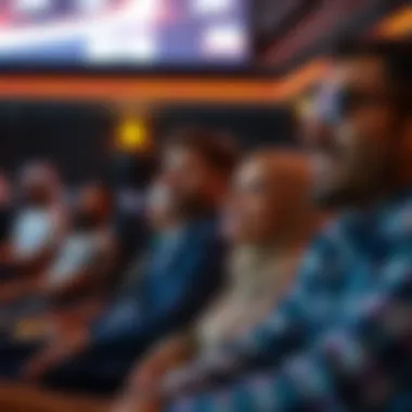 A group enjoying a movie screening in Dubai