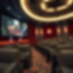 A luxurious cinema interior in Dubai