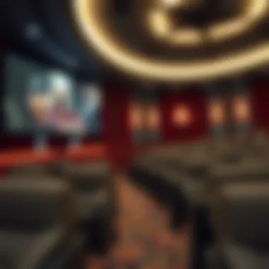 A luxurious cinema interior in Dubai