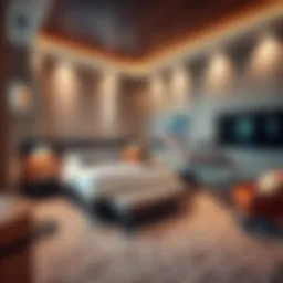 Luxurious daily rental room in Dubai with modern amenities