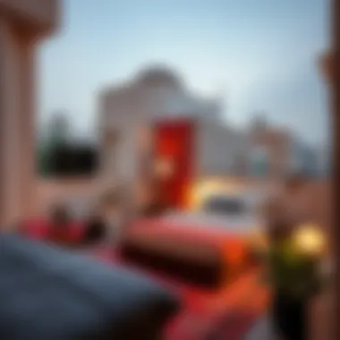 Stylish daily rent room in a vibrant Dubai neighborhood