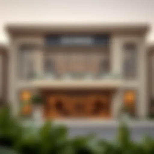 Elegant exterior of Damac Sales Office showcasing modern architecture