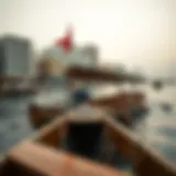 Traditional abra navigating Dubai Creek