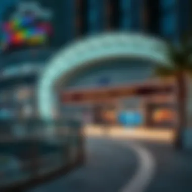 Stunning Exterior of Dubai Marina Mall Metro Station Dubai Marina Mall Metro Station exterior view