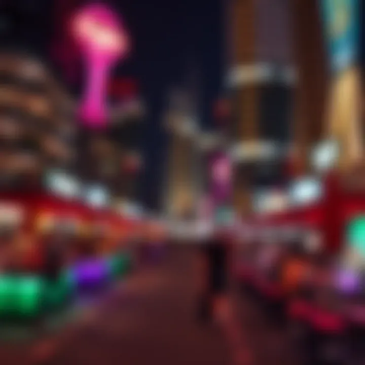 Vibrant nightlife scene in Dubai Marina