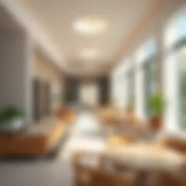 A vibrant community space within Dubai South Pulse Residence