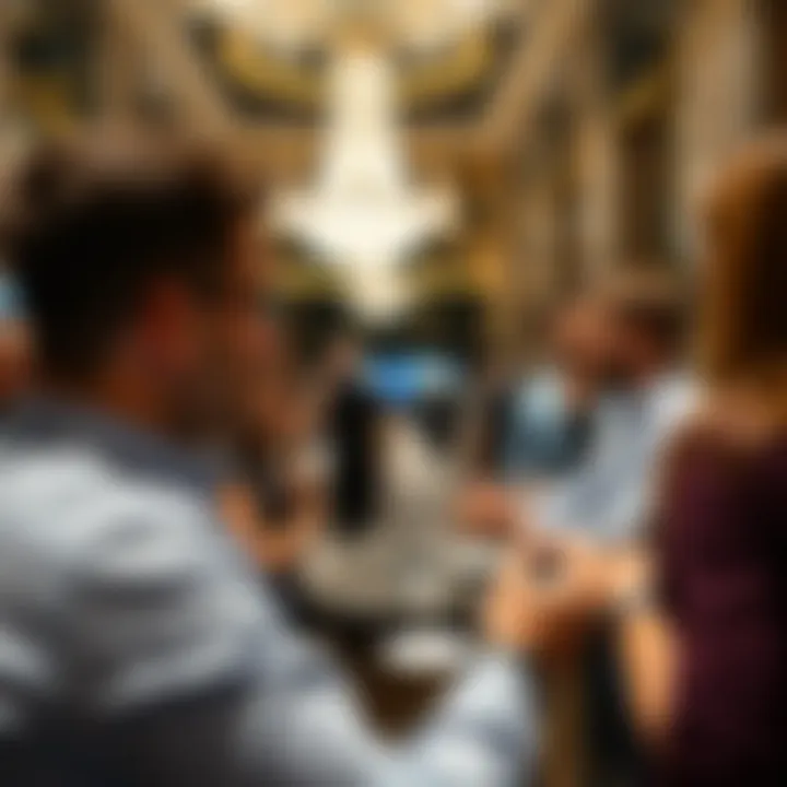 Networking event in progress at Dubai Trade Center, fostering global business connections.