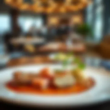 Gourmet dish showcasing innovation at a Michelin star venue