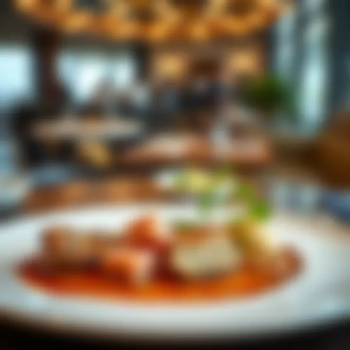 Gourmet dish showcasing innovation at a Michelin star venue