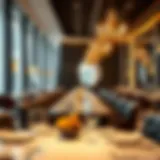 Luxurious dining setting at a Michelin star restaurant in Dubai