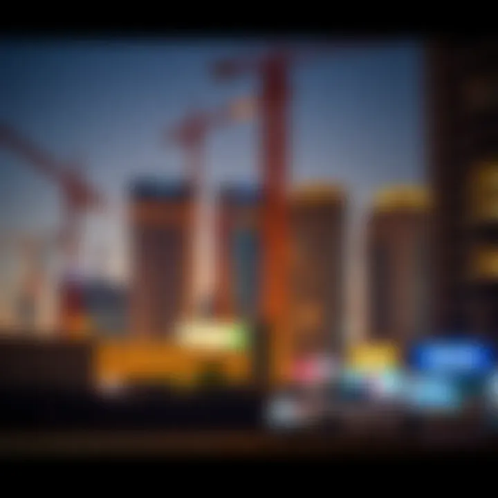 A bustling construction site symbolizing ongoing real estate developments