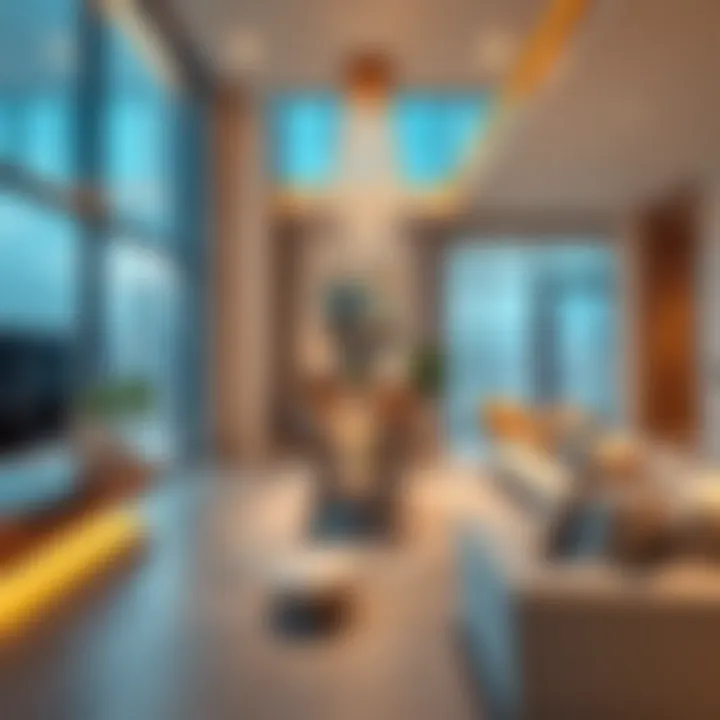 A luxurious apartment interior reflecting modern design trends