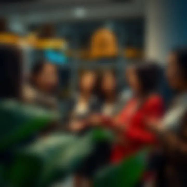 Networking for Career Growth A group of women engaging in a networking event