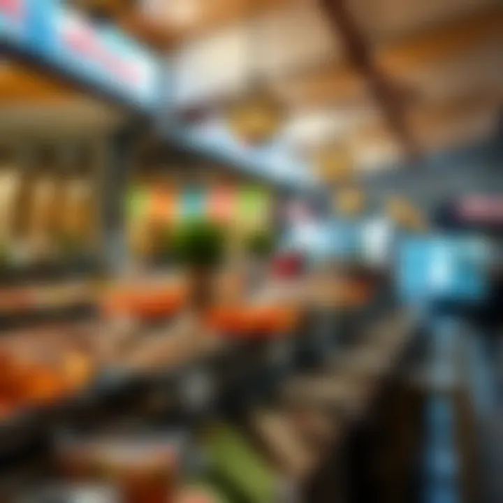 Culinary delights showcased at local eateries surrounding the market