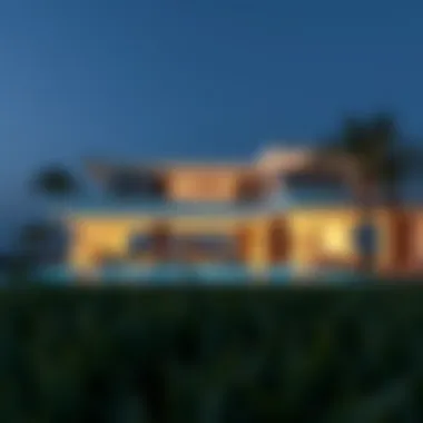Modern Beachfront Villa in Dubai Elegant beachfront villa showcasing modern architecture