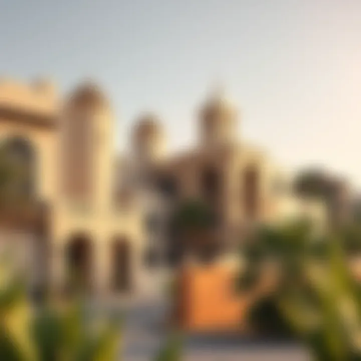 Cultural Architectural Diversity in Dubai Diverse architectural styles reflecting cultural richness