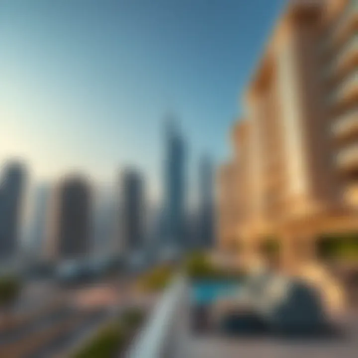 Luxury Living in Dubai Modern skyline of Dubai showcasing luxury apartments
