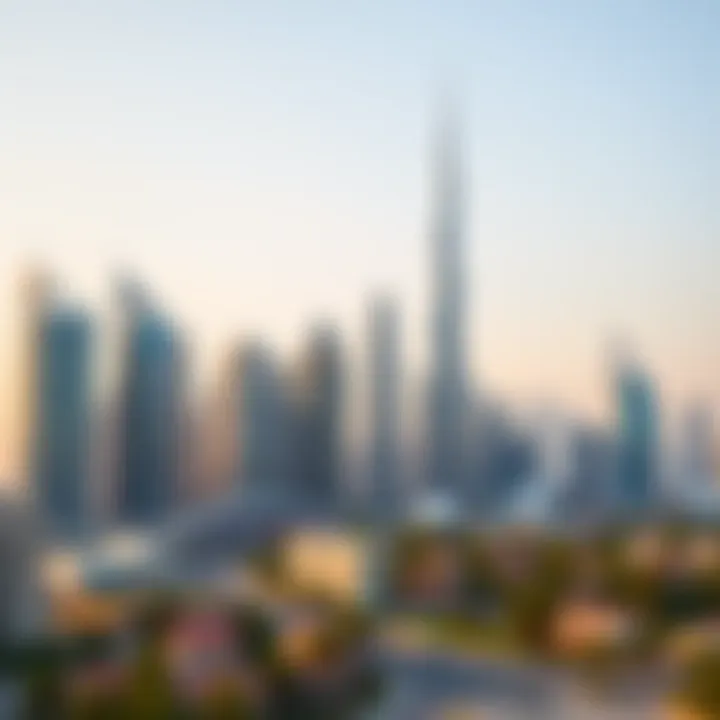 The stunning skyline of Dubai featuring various iconic buildings