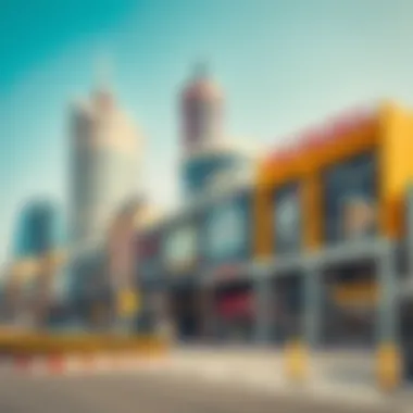 Vibrant business district within the International Media Production Zone