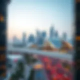 Stunning skyline view of IMPZ showcasing modern architecture