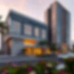 Exterior view of Jumeirah Business Center 3 showcasing modern architecture