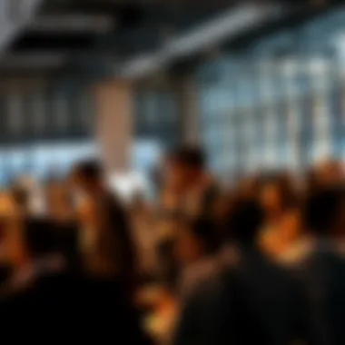 Professional networking event filled with industry leaders