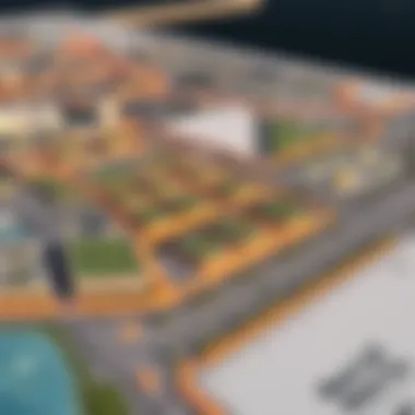 Map highlighting strategic development plans for Mandi Motor City