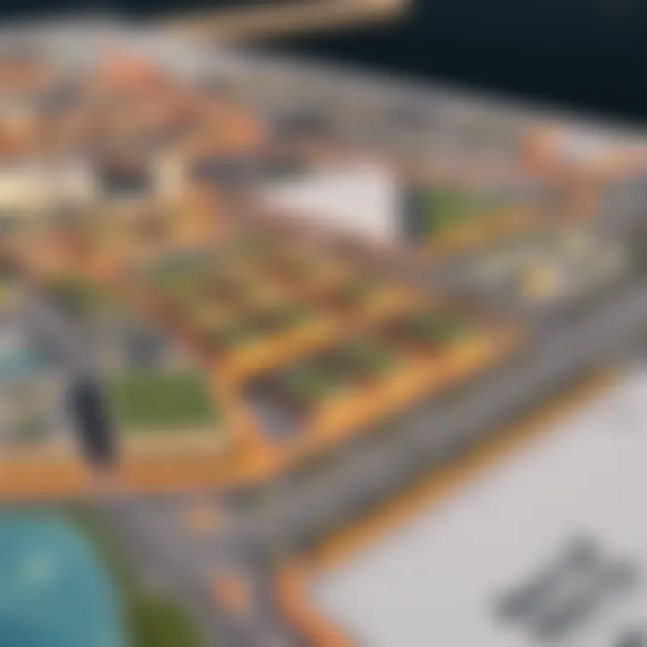 Map highlighting strategic development plans for Mandi Motor City