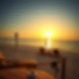 Scenic view of Marjan Island Beach during sunset