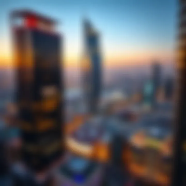 Najma Tower in its Urban Context Panoramic view of Najma Tower and surrounding area