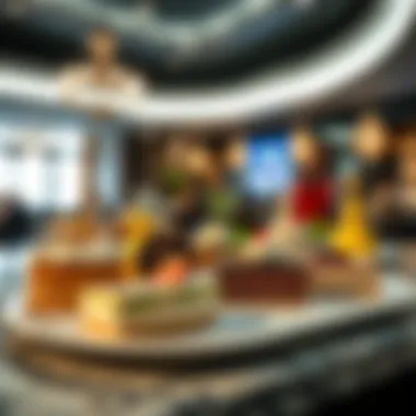 An array of desserts highlighting the culinary creativity at مطعم نابو