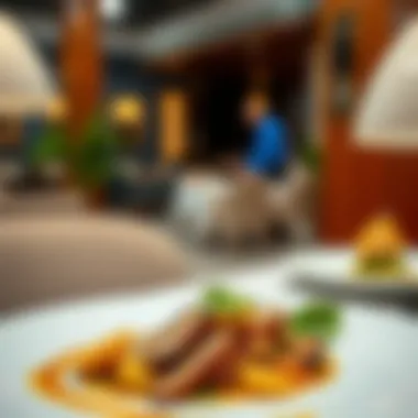 A beautifully plated dish representing the fusion of culinary styles