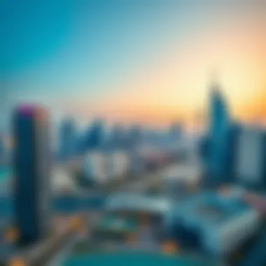 Panoramic view of Business Bay skyline featuring Opus