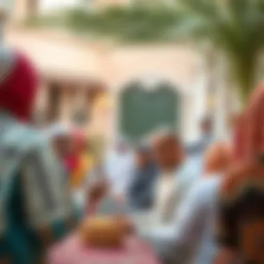 Community gathering in Oud Al Muteena reflecting local traditions