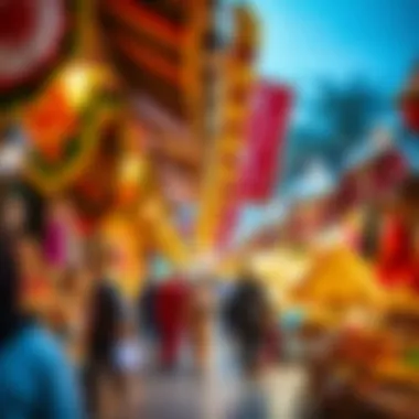 A vibrant market showcasing Ramadan festivities.