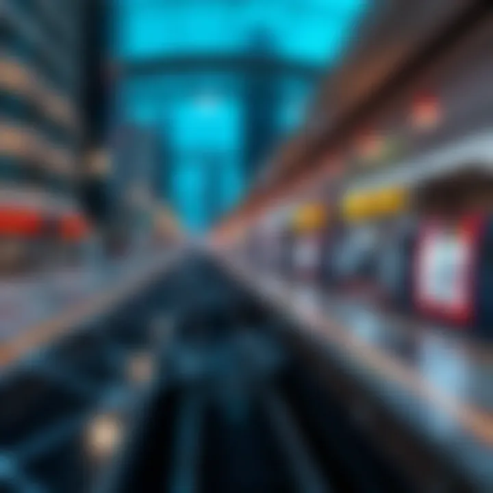 Map highlighting the connectivity of Red Line Metro stations across Dubai