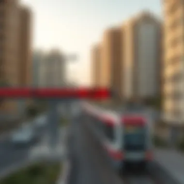 Real estate developments near a Red Line Metro station indicating urban growth