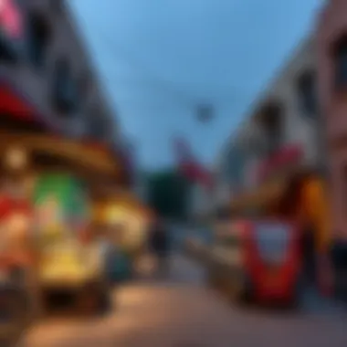 Vibrant street food scene in Karama