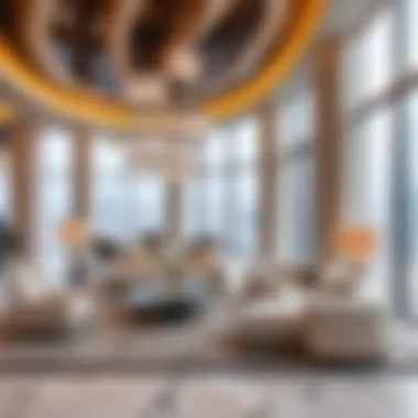 Luxurious interior of a residential apartment in Burj Khalifa