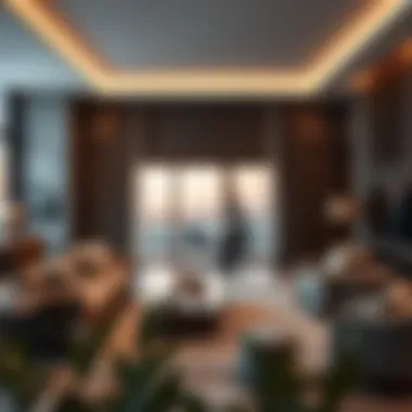 A stylish living area designed for expatriates in Dubai