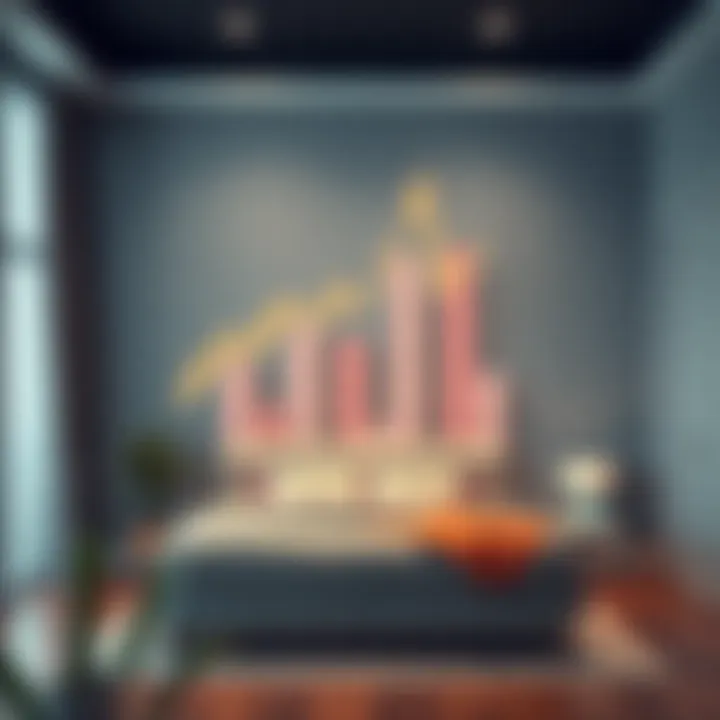 An infographic depicting room rental trends in Dubai